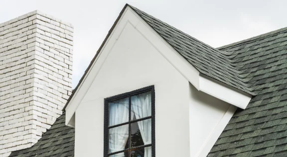 White Roofline Finish on a residential home